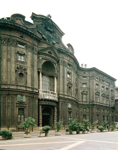 Façade du Palazzo Carignano (photo) - Guarino Guarini