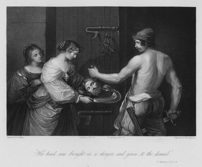 Mort de Jean-Baptiste, Saint Matthieu XIV - Guercino