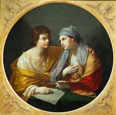 Union du dessin et de la couleur - the union of drawing and colour … - Guido (follower of) Reni
