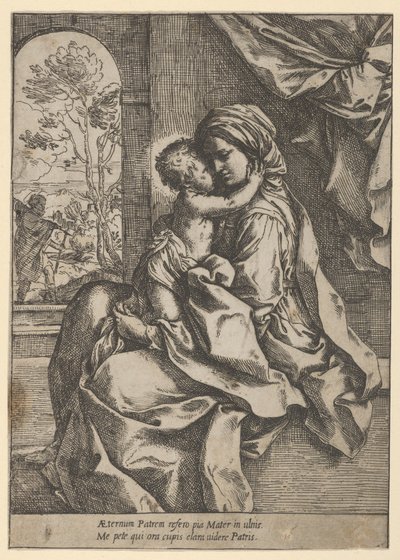 La Vierge assise avec l