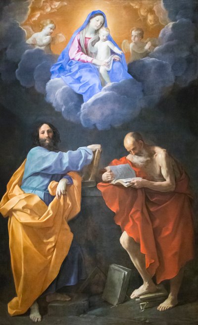 Vierge en gloire avec les Saints Thomas et Jérôme - Guido Reni
