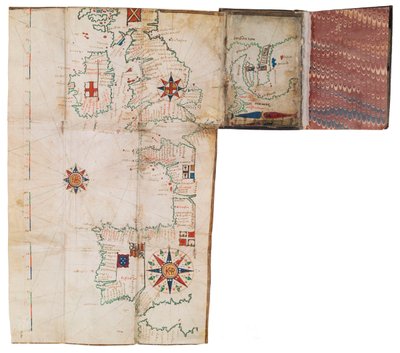 Atlas de poche et almanach nautique, vers 1546 - Guillaume Brouscon