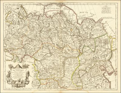 Carte de 1706 - Carte de la Tartarie - Guillaume Delisle