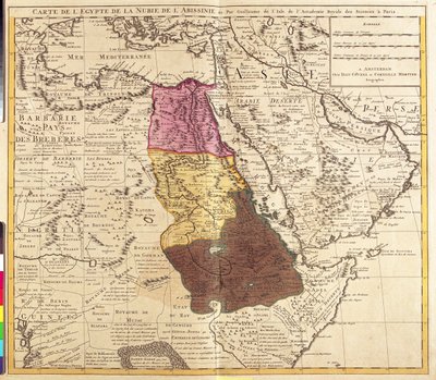 Égypte, Soudan, Érythrée, Djibouti, Éthiopie - Guillaume Delisle