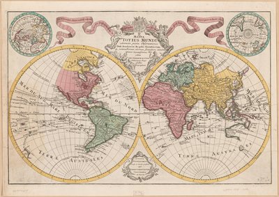 Mappa totius mundi - adornata juxta observationes dnn. academiae regalis scientiarum et nonnullorum aliorum secundum annotationes recentissimas LOC 2017585675 - Guillaume Delisle