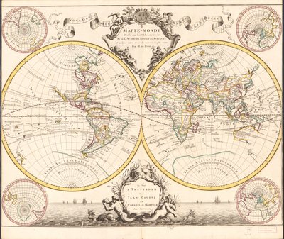 Mappe-monde, dressé sur les observations de mrs. de l