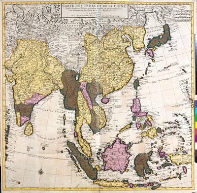 Pakistan, Inde, Népal, Bhoutan, Bangladesh, Sri Lanka, Chine orientale, Corée du Nord, Corée du Sud, Japon, Birmanie, Thaïlande, Laos, Vietnam, Cambodge, Indonésie, Philippines, Malaisie. - Guillaume Delisle