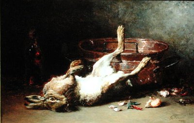 Nature morte avec un lièvre et un chaudron, 1886 - Guillaume Romain Fouace