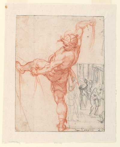 Études pour la flagellation du Christ - Guiseppe Cesari
