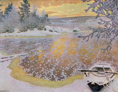 Givre sur glace - Gustaf Edolf Fjaestad