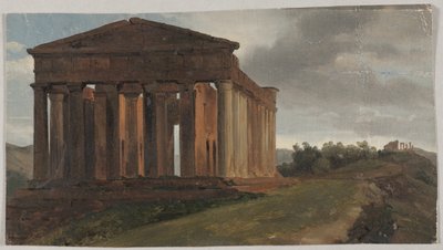 Un temple à Agrigente, Sicile - Gustaf Soderberg