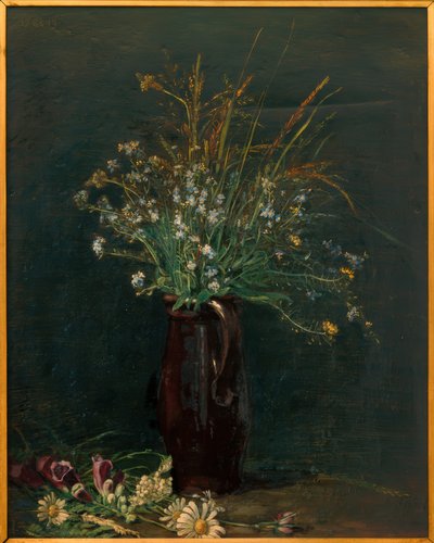 Nature morte de myosotis - Gustav Crecelius