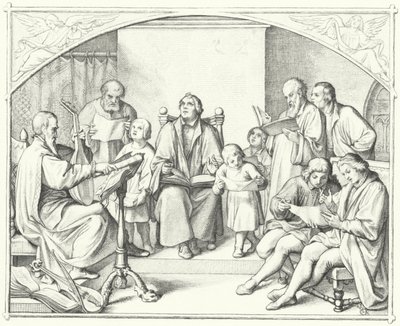 Martin Luther chantant avec une chorale d