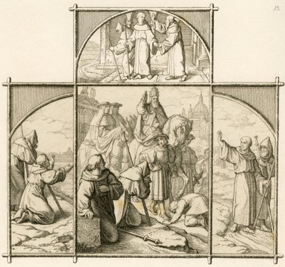 Le voyage de Martin Luther à Rome en 1510. Il était heureux de voir Rome mais horrifié par la magnificence et la dépravation - Gustav Ferdinand Leopold Konig
