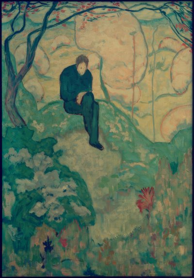 Jeune homme dans un paysage - Gustav Gildemeister