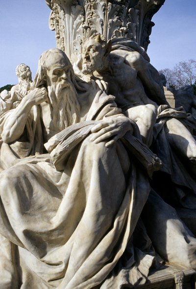 Monument à Goethe dans le parc entourant la Villa Borghèse (détail) - Gustav Heinrich Eberlein
