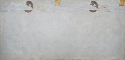 Frise Beethoven : Le désir de bonheur - Panneau 2, mur long gauche - Gustav Klimt
