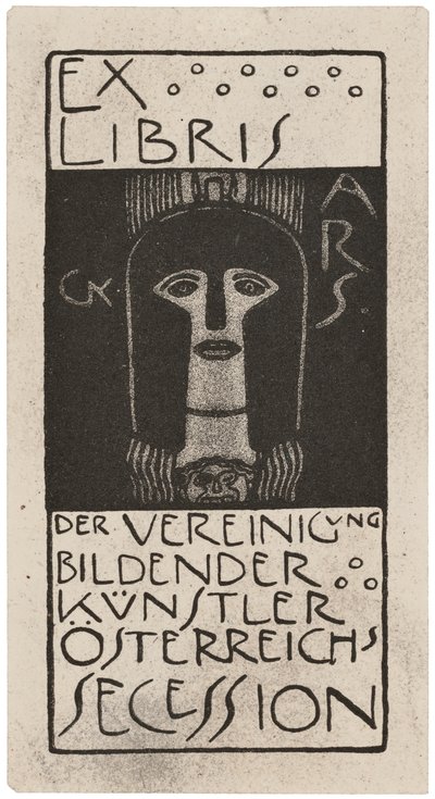 Ex-libris de Ver Sacrum, publié 1898-99 par Gerlach, Schenk et Seeman - Gustav Klimt
