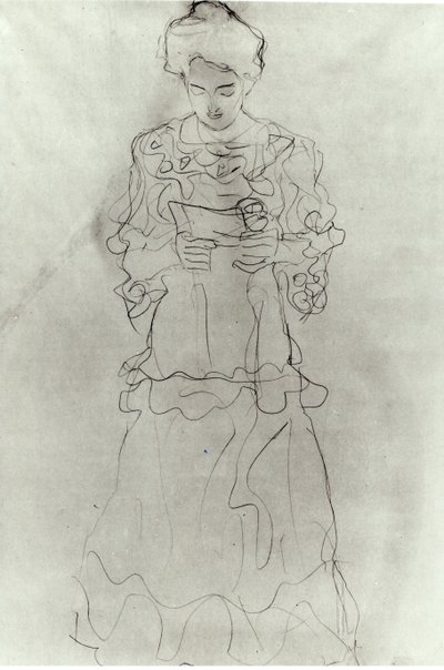 Fille Lisant I - Gustav Klimt