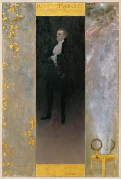 Josef Lewinsky en Carlos dans Clavigo - Gustav Klimt