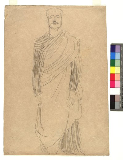 Homme en costume drapé - Gustav Klimt