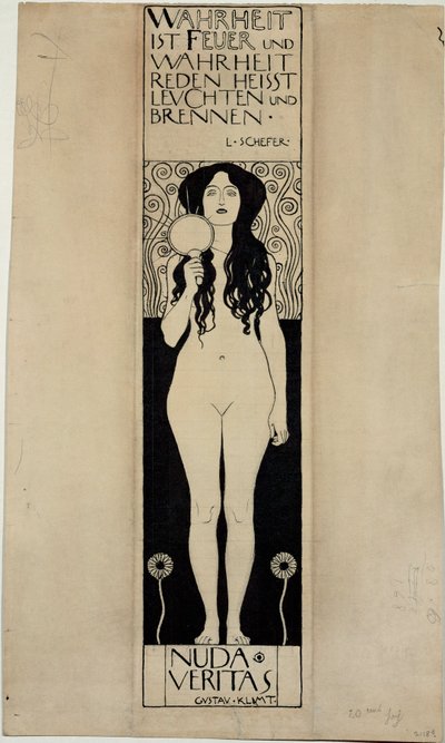 Nuda Veritas, étude pour une peinture à l