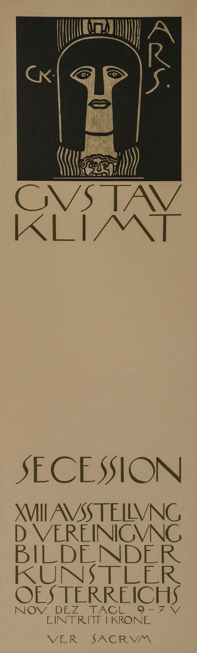 Affiche pour la dix-huitième exposition de la Sécession de Vienne, 1903 - Gustav Klimt