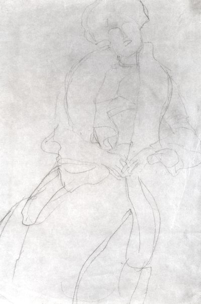 Femme assise avec un boa (Adele Bloch-Bauer) - Gustav Klimt