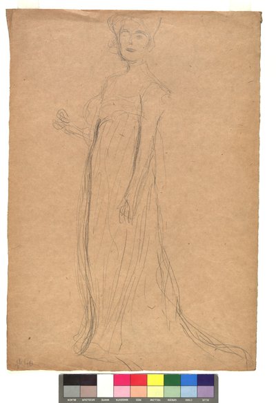 Studie zu einem Damenporträt - Gustav Klimt