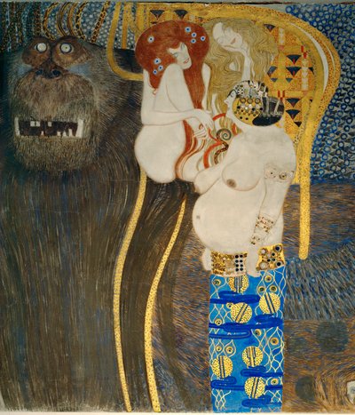 La " frise Beethoven ", détail - Gustav Klimt