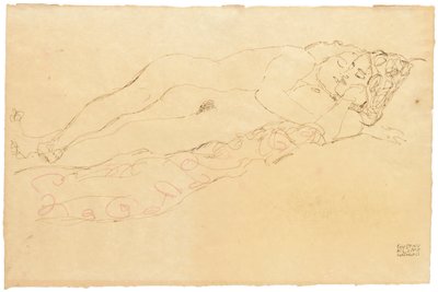 Deux Nus Allongés, vers 1913 - Gustav Klimt