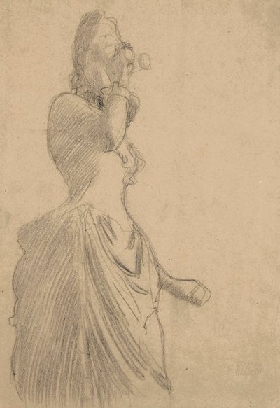 Femme avec des jumelles, vers 1888 - Gustav Klimt