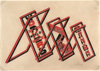Stand de Propagande (Travailleurs du Monde, Unissez-vous) - Gustav Klutsis