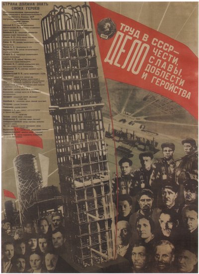 Le travail en URSS est une question d