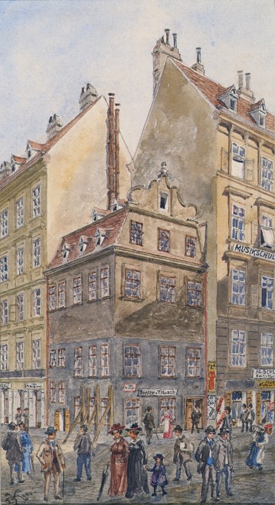 Le Salzgries à Vienne (coin du Tiefen Graben) - Gustav Korompay