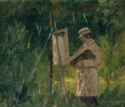 Peintre au chevalet - Gustav Wentzel