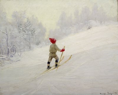 Entraînement de ski - Gustav Wentzel