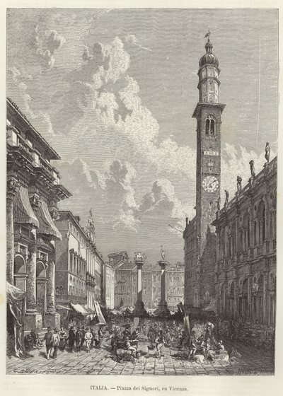 Piazza dei Signori à Vicence - Gustave Bauernfeind