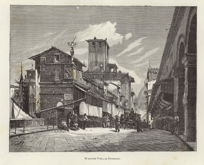 Ponte Vecchio à Florence - Gustave Bauernfeind