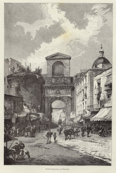 Porta Capuana à Naples - Gustave Bauernfeind
