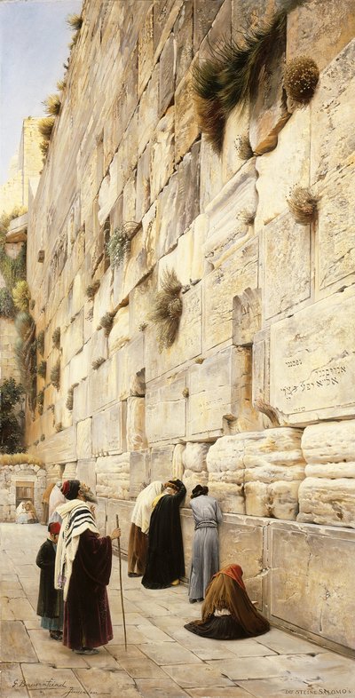 Le Mur des Lamentations, Jérusalem - Gustave Bauernfeind