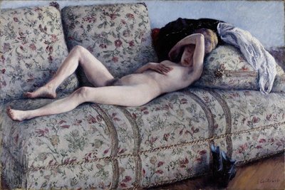 Nu sur un canapé - Gustave Caillebotte