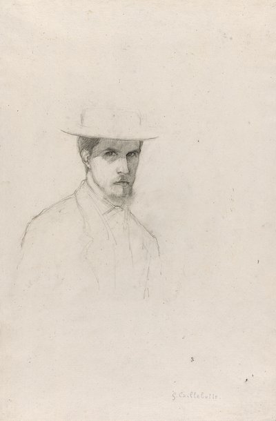 Autoportrait avec un chapeau, vers 1879 - Gustave Caillebotte