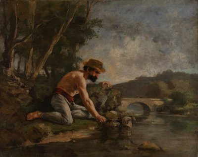 Le pêcheur - Gustave Courbet