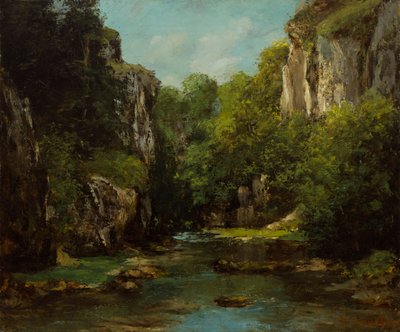 Le Ruisseau du Puits Noir - Gustave Courbet