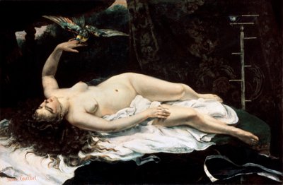 Femme avec un perroquet - Gustave Courbet
