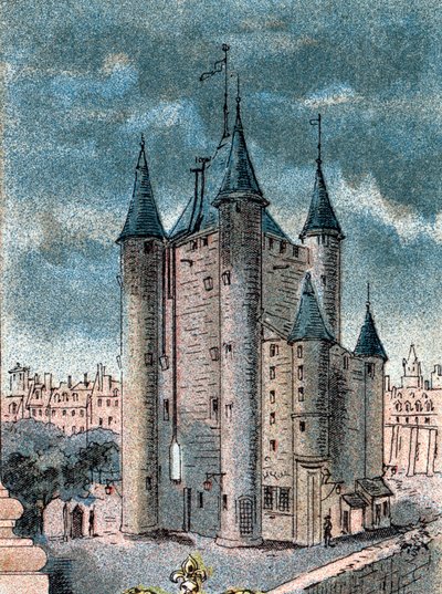 Vue de la prison du Temple à Paris - Gustave Demoulin