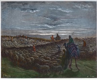 Abraham voyageant vers la terre de Canaan - Abram s