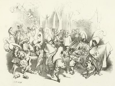 Après le décret de Richelieu contre le duel (gravure) - Gustave Dore