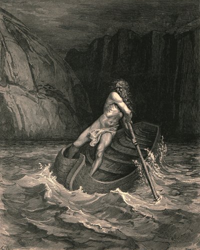 Et, voici ! Vers nous dans une barque vient un vieil homme, c1890 - Gustave Dore